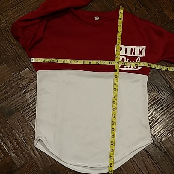 PINK Victoria's Secret Other - NEW❤️ Girl's👭 pink sweater burgundy and white